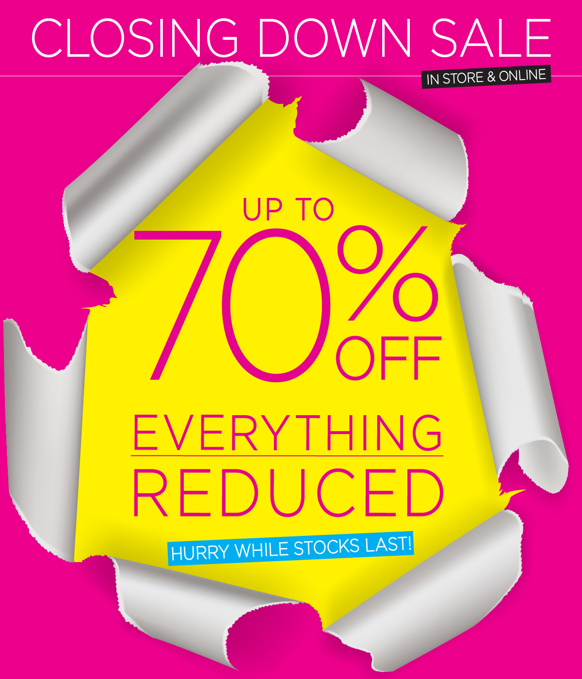 Closing Down Sale