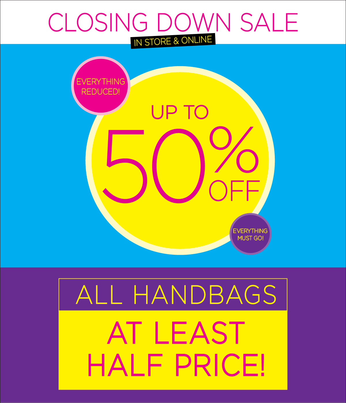 Closing Down Sale