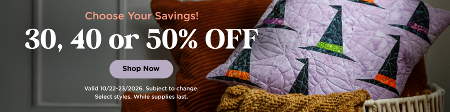 Choose your savings: 30, 40, or 50% Off. Shop now. Valid through 10/23/26. Subject to change. Select styles. While supplies last.