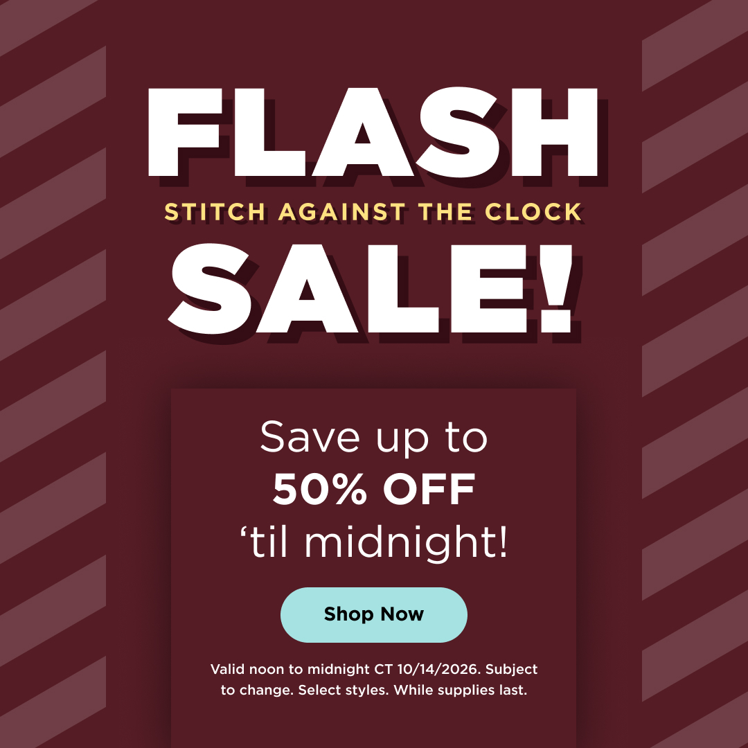 Flash sale up to 50% off through 10/14/2026 while supplies last. Select styles. Subject to change. Shop now