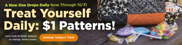 $1 Digital Pattern of the Day. Shop now. Valid through 10/31/26. Subject to change. Select styles. While supplies last.