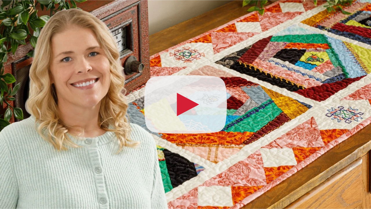 Crazy Quilt Table Runner