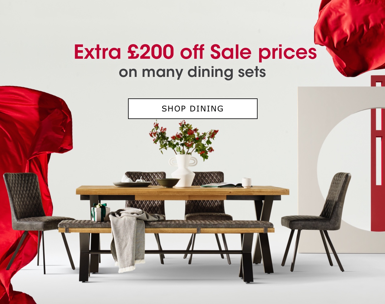 Extra £200 off many dining sets