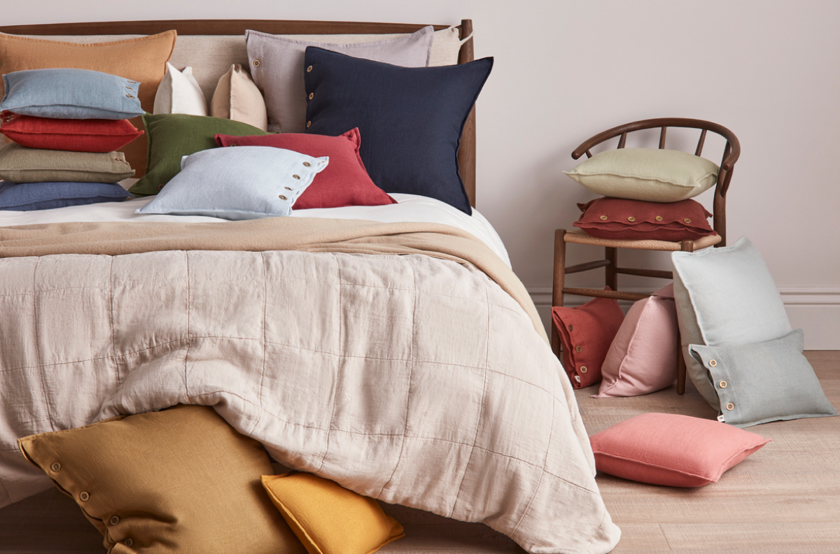 Pile on the cushions