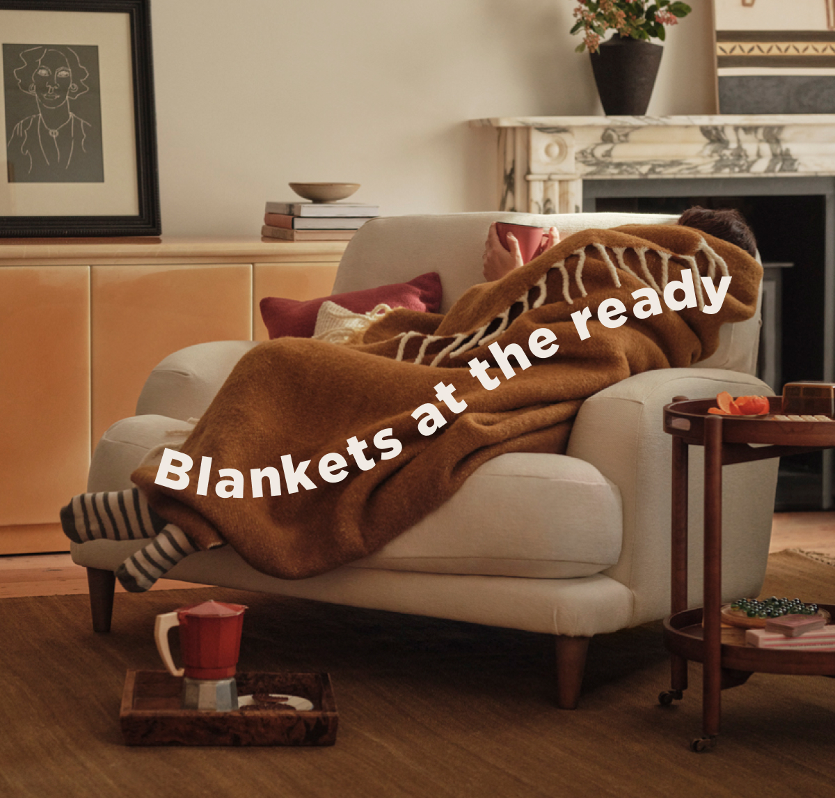 Blankets at the ready