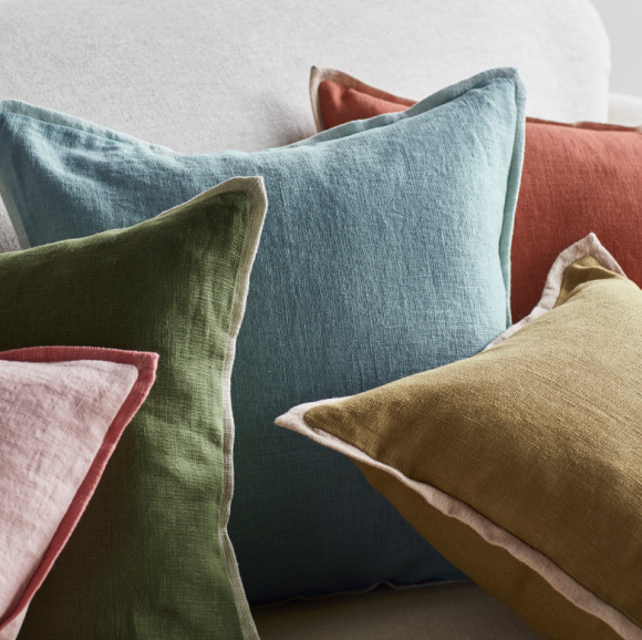 Bordy Edge Linen Cushion