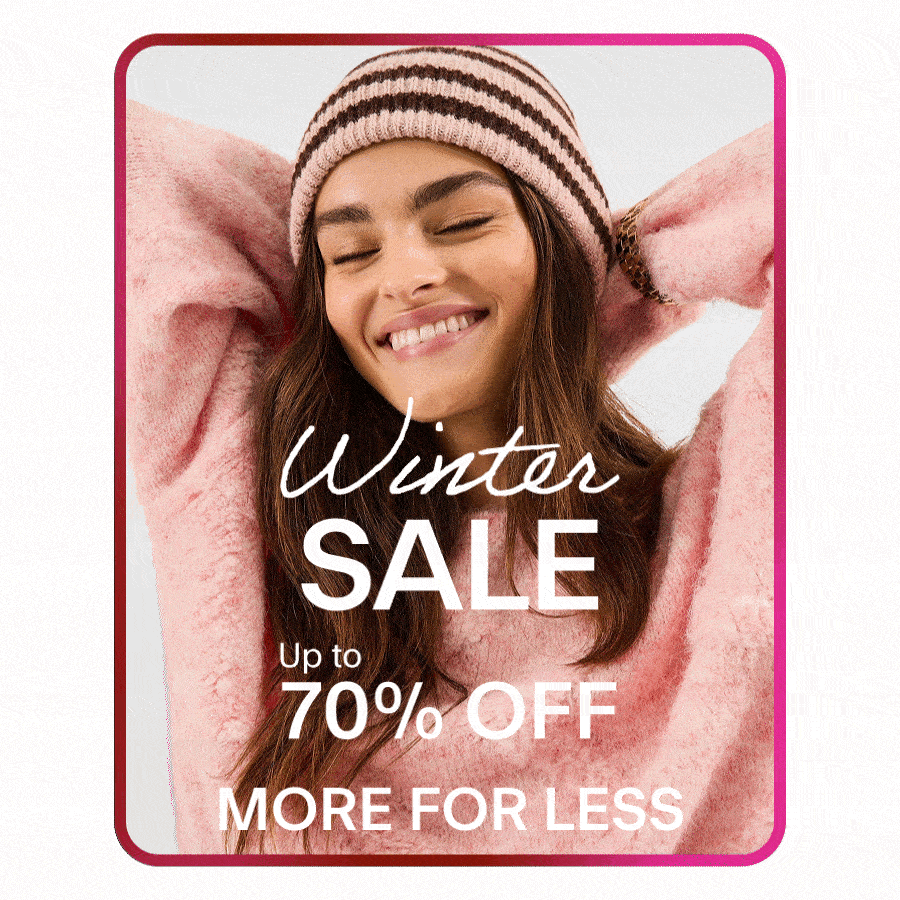 WINTER SALE UP TO 70% OFF MORE FOR LESS 