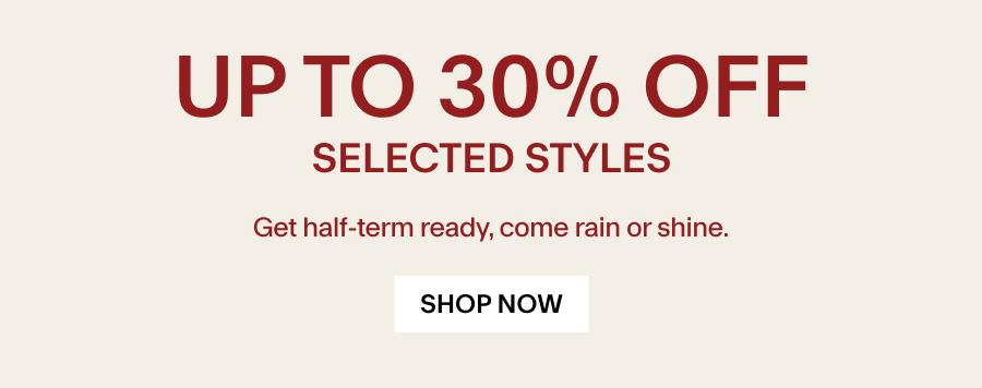 30% off selected styles