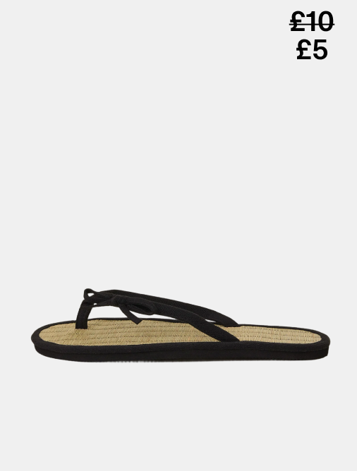 Bow Seagrass Flip Flops