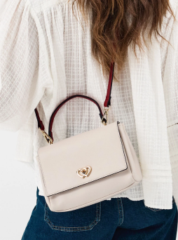 Double Heart Crossbody Handbag