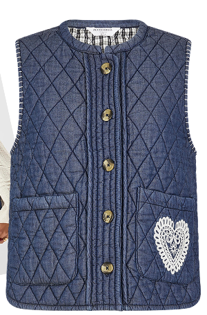 Denim Waistcoat Blue