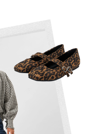 Leopard Print Flats