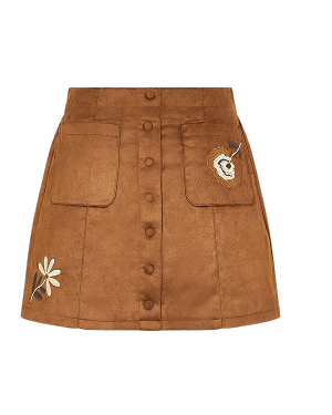 Suede Mini Skirt