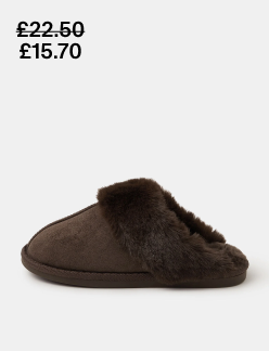 Mule Slippers Brown