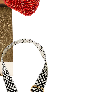 Polka Dot Webbing Bag Strap