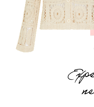 Crochet Cardigan Natural
