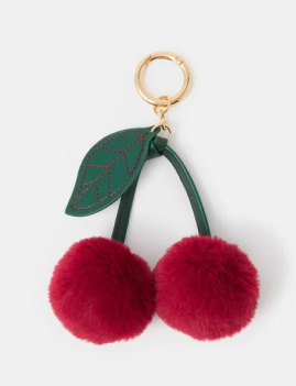 Pom Pom Cherry Bag Charm