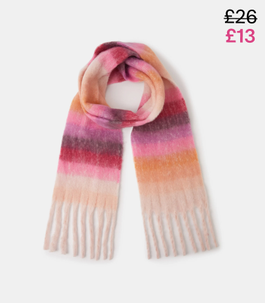 Super Fluffy Stripe Scarf