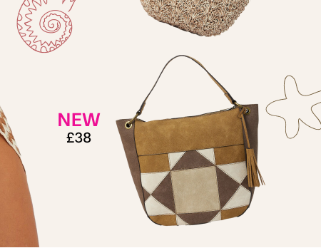 Patchwork Suede Shoulder Bag