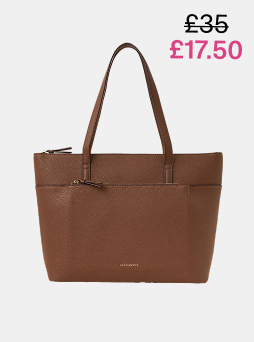 Classic Pocket Tote Bag Tan