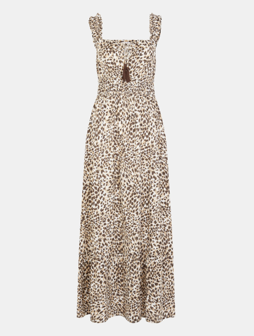 Leopard Print Midi Dress