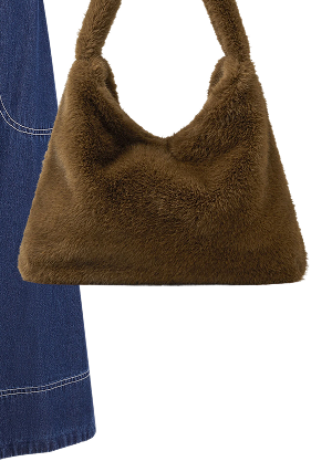 Faux Fur Shopping Bag