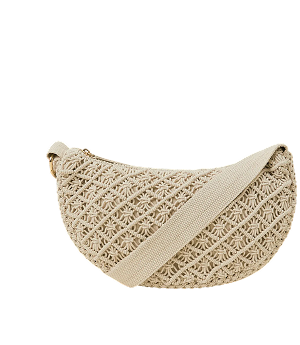 Macrame Sling Cross-Body Bag