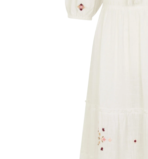 Puff Sleever Maxi Dress