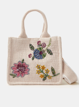 Mini Floral Embellished Handbag