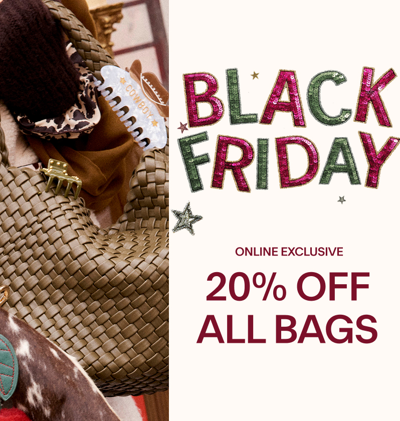 20% off all Bags - ends midnight