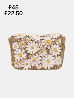 3D Floral Clutch Bag