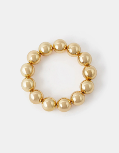 Chunky Beaded Bracelet Gold