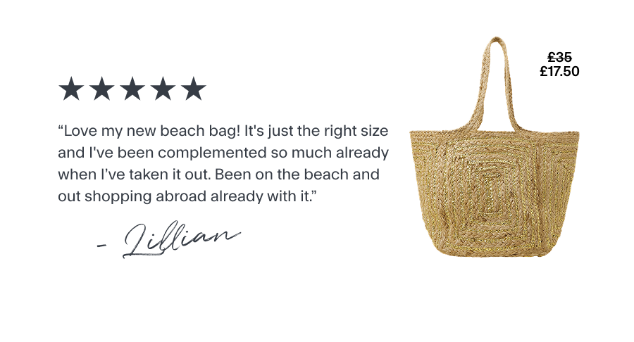 Metallic Jute Beach Bag