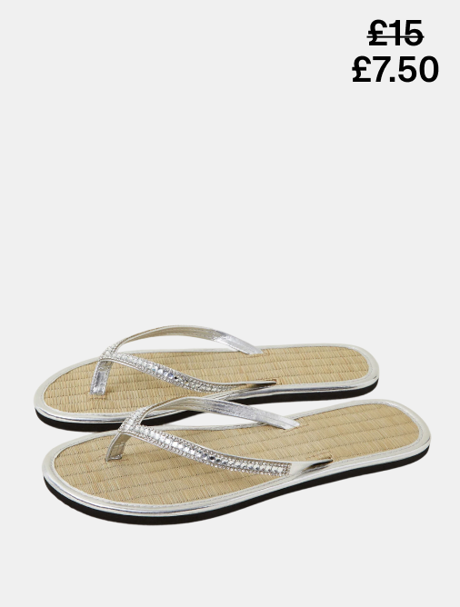 Seagrass Sandals Silver