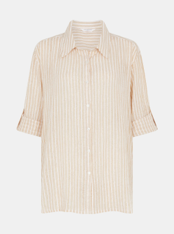 Shimmer Stripe Shirt Gold