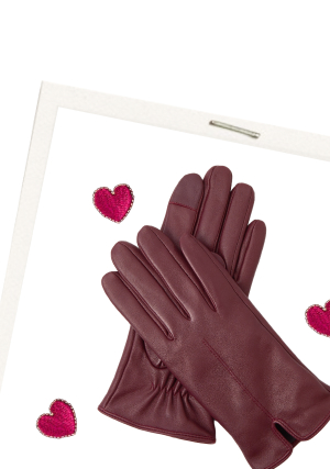 Burgundy Gloves