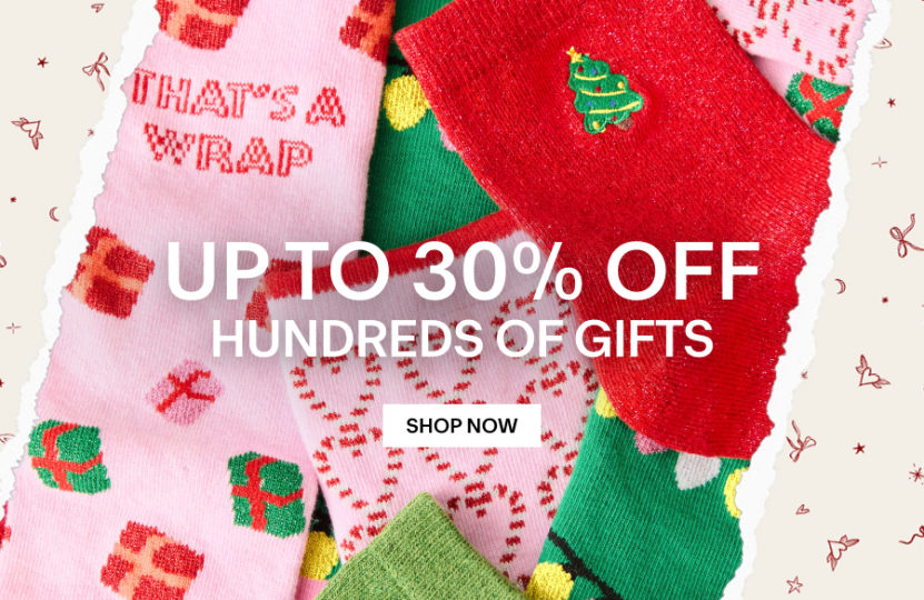 up to 30% off 100s of gifts