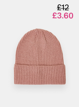 Soho Knit Beanie Hat Pink