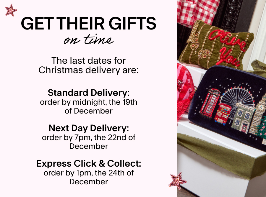 Delivery cut off info