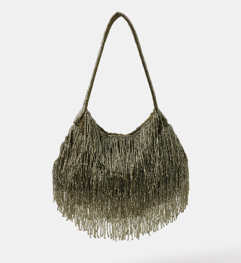 Beaded Fringe Handbag