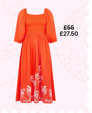 Puff Sleeve Midi Dress