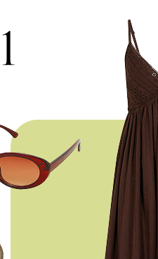 Maxi Dress Brown