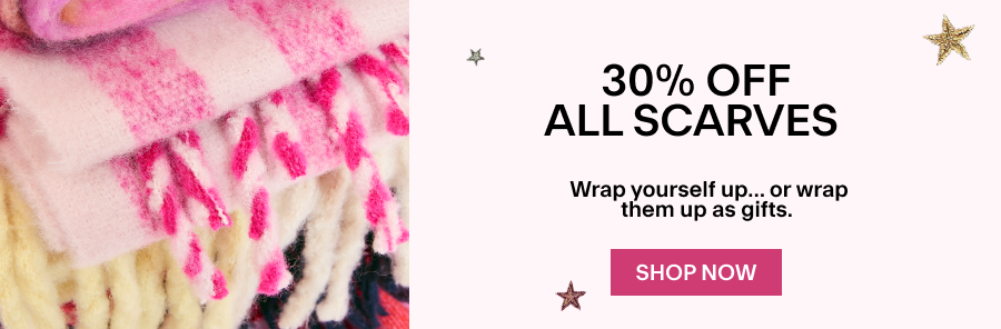 30% off all scarves