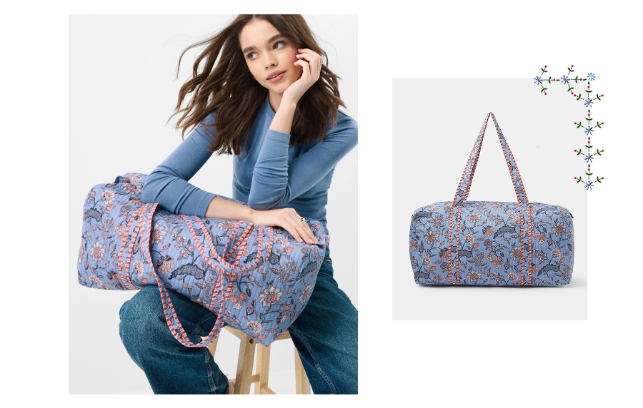 Bohemian Quilted Weekender Bag