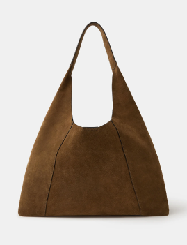 Large Suede Shoulder Bag
