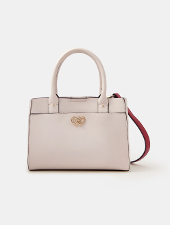 Double Heart Crossbody Handbag