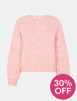 Textured Knit Jumper Pink