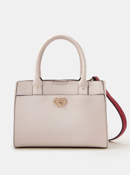 Double Heart Crossbody Handbag