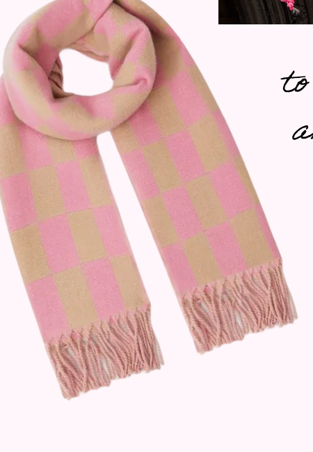 Checkerboard Blanket Scarf