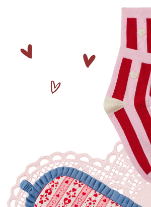 Heart Stripe Socks